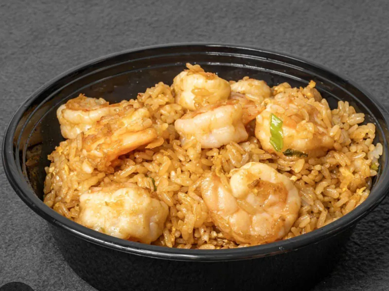 Shrimp fried rice at Pokebowl Express & Asian Cuisine, an Asian Restaurant in Pittsburgh