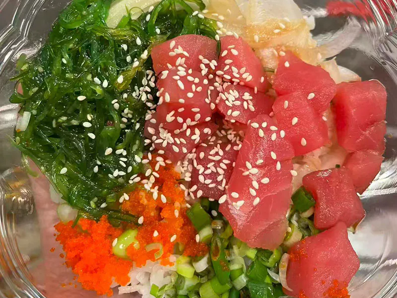 Tuna-wakame donburi at Pokebowl Express & Asian Cuisine, an Asian Restaurant in Pittsburgh